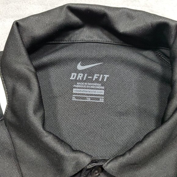 Nike Dri-Fit Performance Polo Marshall Softball Logo Black Shirt Men Sz XL - Picture 3 of 11